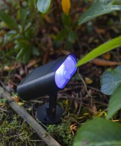 Lutec Ginbo Ηλιακό Φωτιστικό Σποτ Κήπου Led Με Ανιχνευτή Κίνησης Μαύρου Χρώματος Connect LED Dimmable 600lm 2700K-6500K RGB ΙP44 – 6938405330