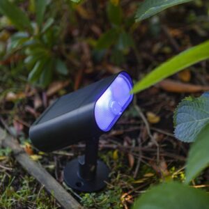 Lutec Ginbo Ηλιακό Φωτιστικό Σποτ Κήπου Led Με Ανιχνευτή Κίνησης Μαύρου Χρώματος Connect LED Dimmable 600lm 2700K-6500K RGB ΙP44 – 6938405330