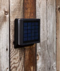 Lutec Moze Smart Επιτοίχιο Φωτιστικό με Ηλιακό πανελ και Ανιχνευτή Κίνησης Μαύρο LED 8W 800lm 4000K IP44 – 6943101012