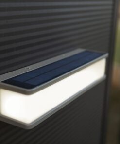 Lutec Doblo Ηλιακό Φωτιστικό LED Επιτοίχιο με Ανιχνευτή Κίνησης Σκούρο Γκρι LED 16.5W 4000K IP54 – 6943801125