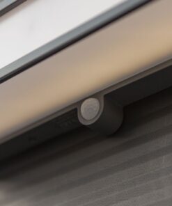 Lutec Doblo Επιτοίχιο Φωτιστικό Led Με Ανιχνευτή Κίνησης και Ηλιακό Πάνελ Σκούρο Γκρι LED 16.5W 4000K IP54 – 6943801125