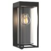 Lutec Flair Ηλιακό Τοίχου  Με Ανιχνευτή Κίνησης E27 W/Bulb Μαύρο  E27     IP44  – 6988804012
