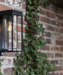 Lutec Flair Ηλιακό Τοίχου Με Ανιχνευτή Κίνησης E27 W/Bulb Μαύρο E27 IP44 – 6988804012