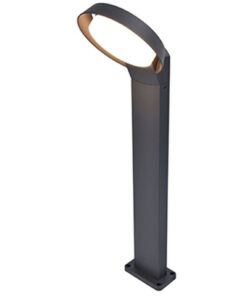 Lutec Polo Κολωνάκι Κήπου Σκούρου Γκρι Χρώματος LED 15W 1000lm 3000K IP54 – 7105701118