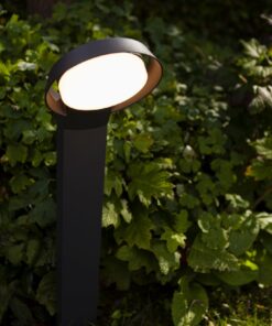 Lutec Polo Κολωνάκι Κήπου Σκούρου Γκρι Χρώματος LED 15W 1000lm 3000K IP54 – 7105701118