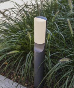 Lutec Bati Κολωνάκι Κήπου Post Σκούρο Γκρι LED 1100lm 4000K IP44 – 7188601125