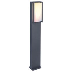 Lutec Qubo Κολωνάκι Κήπου Led Bollard Απομακρυσμένο έλεγχο Connect Σκούρο Γκρι LED 1200lm 2700-6500K&RGB IP54 – 7193003118