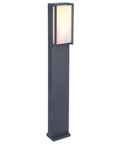 Lutec Qubo Κολωνάκι Κήπου Led Bollard Απομακρυσμένο έλεγχο Connect Σκούρο Γκρι LED 1200lm 2700-6500K&RGB IP54 – 7193003118