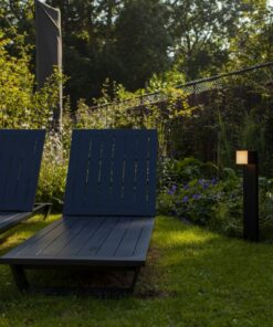 Lutec Cuba Κολωνάκι Κήπου Bollard Μαύρου Χρώματος LED 600lm 3000K IP54 – 7193802012