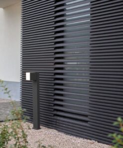 Lutec Cuba Κολωνάκι Κήπου Bollard Μαύρου Χρώματος LED 600lm 3000K IP54 – 7193802012