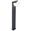 Lutec Cuba Κολωνάκι Κήπου Led Bollard Περιστρεφόμενο Σκούρο Γκρι LED 600lm 3000K IP54 – 7193802118