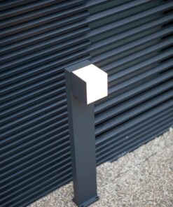 Lutec Cuba Κολωνάκι Κήπου Led Bollard Περιστρεφόμενο Σκούρο Γκρι LED 600lm 3000K IP54 – 7193802118