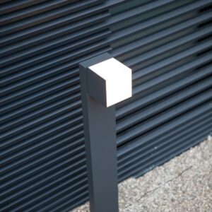 Lutec Cuba Κολωνάκι Κήπου Led Bollard Περιστρεφόμενο Σκούρο Γκρι LED 600lm 3000K IP54 – 7193802118