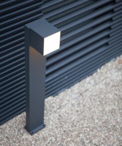 Lutec Cuba Κολωνάκι Κήπου Led Bollard Περιστρεφόμενο Σκούρο Γκρι LED 600lm 3000K IP54 – 7193802118
