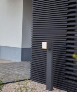 Lutec Cuba Κολωνάκι Κήπου Led Bollard Περιστρεφόμενο Σκούρο Γκρι LED 600lm 3000K IP54 – 7193802118