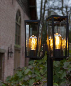 Lutec Pine Κολώνα Εξωτερικού Χώρου Big Post E27 Μαύρου Χρώματος IP44 – 7196603012