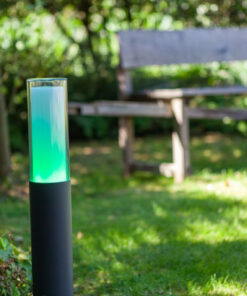 Lutec Dropa Κολωνάκι Κήπου Led Bollard με απομακρυσμένη Λειτουργία Connect Σκούρο Γκρι Χρώμα LED 500lm 2700-6500K&RGB IP44 – 7200501118