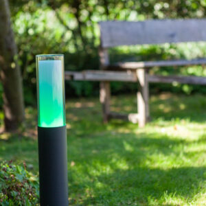 Lutec Dropa Κολωνάκι Κήπου Led Bollard με απομακρυσμένη Λειτουργία Connect Σκούρο Γκρι Χρώμα LED 500lm 2700-6500K&RGB IP44 – 7200501118