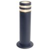 Lutec Focus Φωτιστικό Κολωνάκι Κήπου Round Post Gu10 Σκούρο Γκρι Χρώμα IP44 – 7204803118