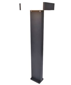 Lutec Conroy Κολωνάκι Κήπου Bollard Σκούρο Γκρι Περιστρεφόμενο LED Dimmable 17,8W 1200lm 3000K IP54 – 7207001118