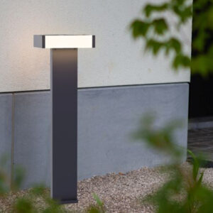 Lutec Conroy Κολωνάκι Κήπου  Bollard Σκούρο Γκρι Περιστρεφόμενο LED Dimmable 17,8W 1200lm 3000K IP54  – 7207001118