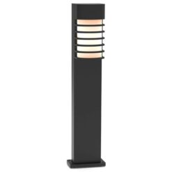 Lutec Fulton Κολωνάκι κήπου Bollard E27 Μαύρου Χρώματος IP44 – 7207601012