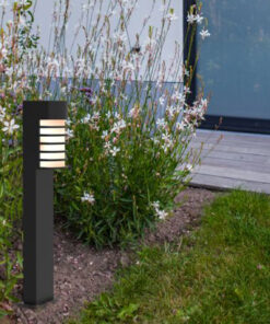 Lutec Fulton Κολωνάκι κήπου Bollard E27 Μαύρου Χρώματος IP44 – 7207601012