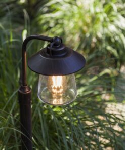Lutec Cate Φωτιστικό κολωνάκι Κήπου E27 Μαύρο Χρώμα IP44 – 7264210213