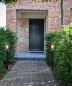 Lutec Flair Φωτιστικό Κολωνάκι Εξωτερικού Χώρου Μαύρου Χρώματος E27 IP44 – 7288801012