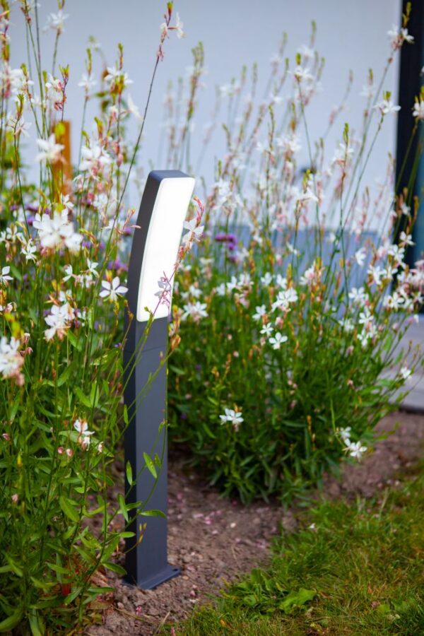 Lutec Kira Κολωνάκι Κήπου Bollard Σκούρο Γκρι Χρώμα 4000K LED 1200lm 4000K IP54 – 7288902118