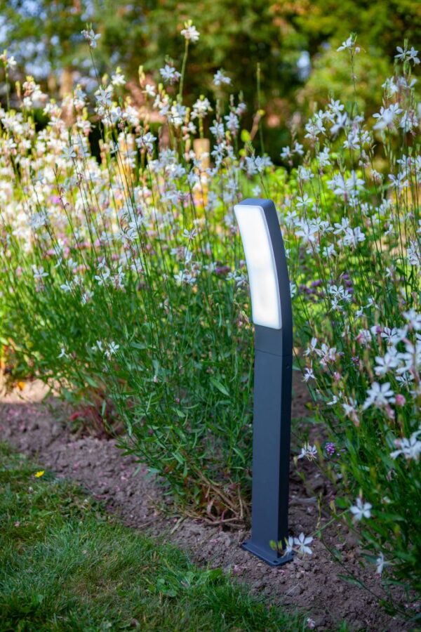 Lutec Kira Κολωνάκι Κήπου Bollard Σκούρο Γκρι Χρώμα 4000K LED 1200lm 4000K IP54 – 7288902118