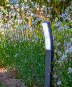 Lutec Kira Κολωνάκι Κήπου Bollard Σκούρο Γκρι Χρώμα 4000K LED 1200lm 4000K IP54 – 7288902118