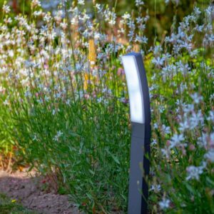 Lutec Kira Κολωνάκι Κήπου Bollard Σκούρο Γκρι Χρώμα 4000K LED 1200lm 4000K IP54 – 7288902118
