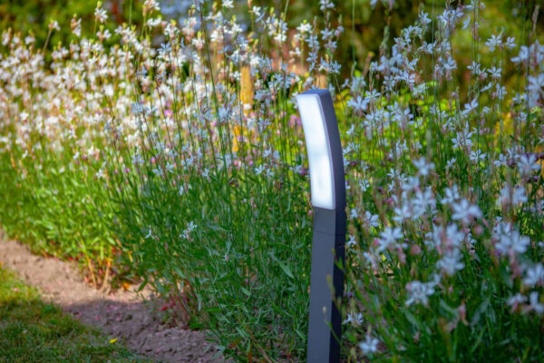 Lutec Kira Κολωνάκι Κήπου Led Bollard Σκούρο Γκρι LED Dimmable 1200lm 2700-6500K IP54 – 7288906118