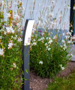 Lutec Kira Κολωνάκι Κήπου Led Bollard Σκούρο Γκρι LED Dimmable 1200lm 2700-6500K IP54 – 7288906118