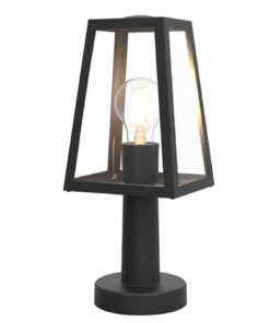 Lutec Fia Φωτιστικό Φαναράκι Εξωτερικού Χώρου Small Post E27 Μαύρο IP44 – 7290901012