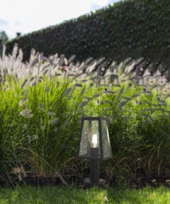 Lutec Fia Φωτιστικό Φαναράκι Εξωτερικού Χώρου Small Post E27 Μαύρο IP44 – 7290901012