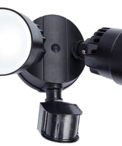 Lutec Shrimp Επιτοίχιος Προβολέας Εξωτερικού Χώρου Με Ανιχνευτή Κίνησης Μαύρου Χρώματος LED 1360lm 5000K IP54 – 7622104330