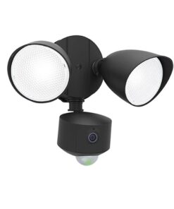 Lutec Draco Επιτοίχιο Φωτιστικό Εξωτερικού Χώρου Με Camera Με Ανιχνευτή Κίνησης με ενδοεπικοινωνία Μαύρο Χρώμα απομακρυσμένη ρύθμιση LED Dimmable 1200lm 5000K IP44 – 7622220012