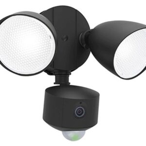 Lutec Draco Επιτοίχιο Φωτιστικό Εξωτερικού Χώρου Με Camera Με Ανιχνευτή Κίνησης με ενδοεπικοινωνία Μαύρο Χρώμα απομακρυσμένη ρύθμιση LED Dimmable 1200lm 5000K IP44 – 7622220012