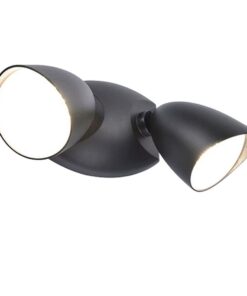 Lutec Shrimp Επιτοίχιο Φωτιστικό Εξωτερικού Χώρου Μαύρο LED 23,5W 1700lm 4000K IP54 – 7622221012