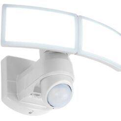Lutec Peri Επιτοίχιο Φωτιστικό Εξωτερικού Χώρου με Ρυθμιζόμενο Αισθητήρα Κίνησης Λευκό LED 3280lm 5000K IP54 – 7629401331