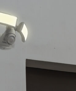 Lutec Peri Επιτοίχιο Φωτιστικό Εξωτερικού Χώρου με Ρυθμιζόμενο Αισθητήρα Κίνησης Λευκό LED 3280lm 5000K IP54 – 7629401331