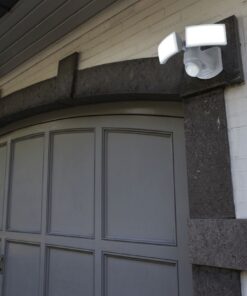 Lutec Peri Επιτοίχιο Φωτιστικό Εξωτερικού Χώρου με Ρυθμιζόμενο Αισθητήρα Κίνησης Λευκό LED 3280lm 5000K IP54 – 7629401331