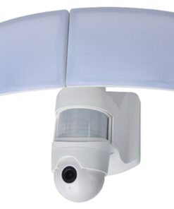 Lutec Libra Επιτοίχιο Φωτιστικό Εξωτερικού Χώρου Led Φωτιστικό Τοίχου Camera Με Ανιχνευτή Κίνησης Λευκό Connect LED Dimmable 3000lm 5000K IP44 – 7632406053