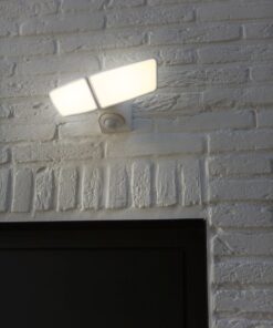 Lutec Artica Φωτιστικό Τοίχου Εξωτερικού Χώρου Με Ανιχνευτή Κίνησης Λευκού Χρώματος Connect LED Dimmable 1300lm 2700-6500K IP44 – 7635605331