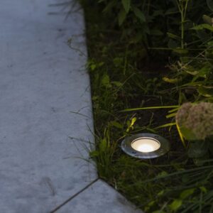 Lutec Cydops Χωνευτό Σποτ Κήπου Led Recessed Inox LED 6,8W 580lm 4000K IP67  – 7704223012