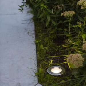 Lutec Cydops Χωνευτό Σποτ Κήπου Led Recessed Inox LED 6,8W 580lm 4000K IP67  – 7704223012