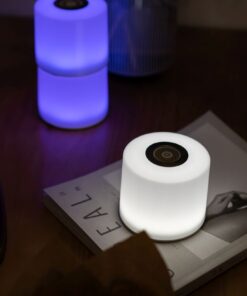 Lutec Noma Επιτραπέζιο Φορητό Φωτιστικό Λευκού Χρώματος LED Dimmable 120lm 2700-6500K RGB IP44 Τηλεχειριστήριο USB Φόρτιση – 8506201331