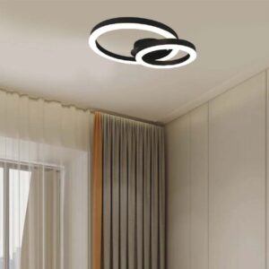 LED φωτιστικό οροφής Designer 20W 3000Κ θερμό λευκό με μαύρο σώμα V-TAC – 7000